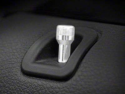 SHR Door Lock Pins; Satin (94-14 Mustang)