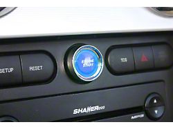SHR Illuminated Push Button Start Ignition Kit; Blue (05-09 Mustang)