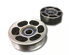 SHR Tru-Billet Idler Pulleys; Silver Anodized (94-95 Mustang GT)