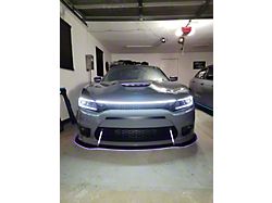 Sick Diesel LED Grille Lights for Snorkels Style Grilles; Smoked; Black Frame (15-23 Charger GT, Scat Pack, SRT)