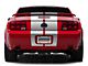 SEC10 GT500 Style Stripes; Silver; 10-Inch (05-14 Mustang)