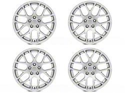 Staggered AMR Silver 4-Wheel Kit; 18x9/10 (05-09 Mustang)