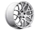 AMR Silver Wheel; 18x9 (15-23 Mustang EcoBoost w/o Performance Pack, V6)