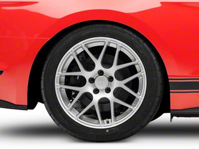 AMR Silver Wheel; Rear Only; 19x10; 48mm Offset (15-23 Mustang GT, EcoBoost, V6)