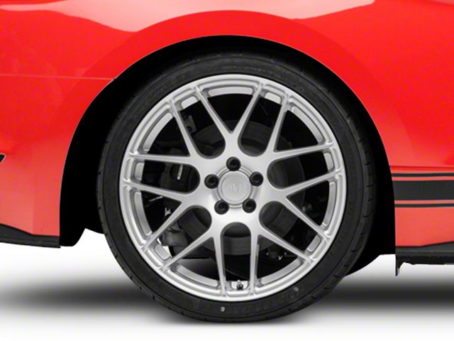 AMR Silver Wheel; Rear Only; 20x10 (15-23 Mustang GT, EcoBoost, V6)