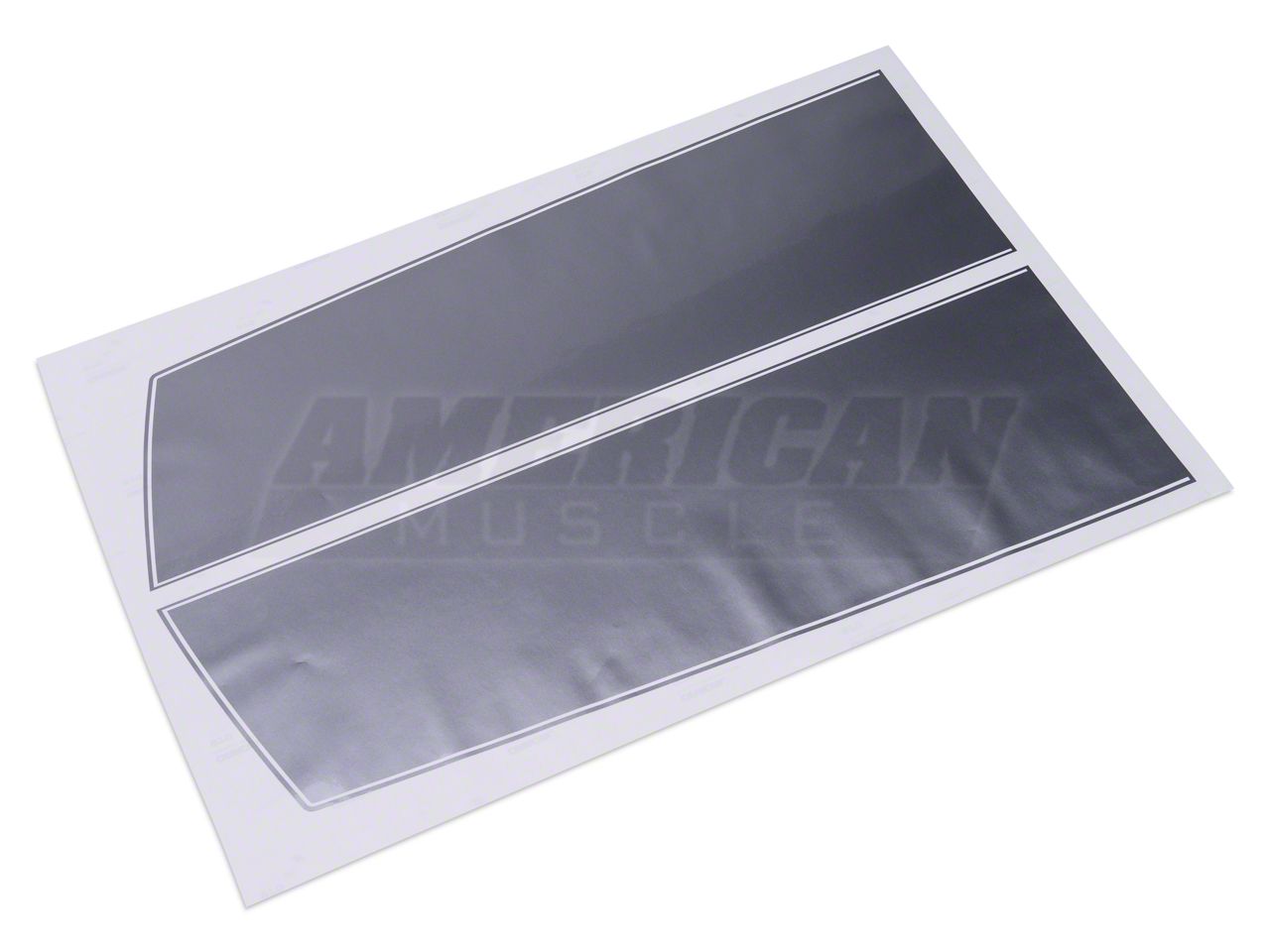 SEC10 Mustang Dual Hood Stripes; Silver 26293 (10-12 Mustang