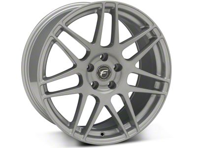 Forgestar F14 Monoblock Silver Wheel; 19x9.5; 29mm Offset (15-23 Mustang GT, EcoBoost, V6)