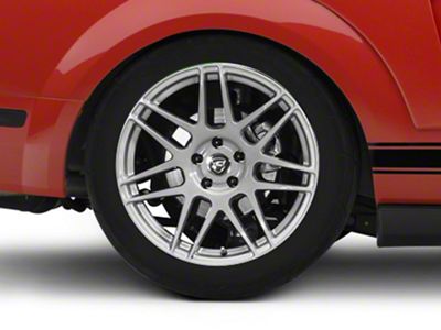 Forgestar F14 Monoblock Silver Wheel; Rear Only; 19x10; 42mm Offset (05-09 Mustang)