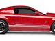 SEC10 Rocker Stripes with GT350 Logo; Silver (05-14 Mustang)