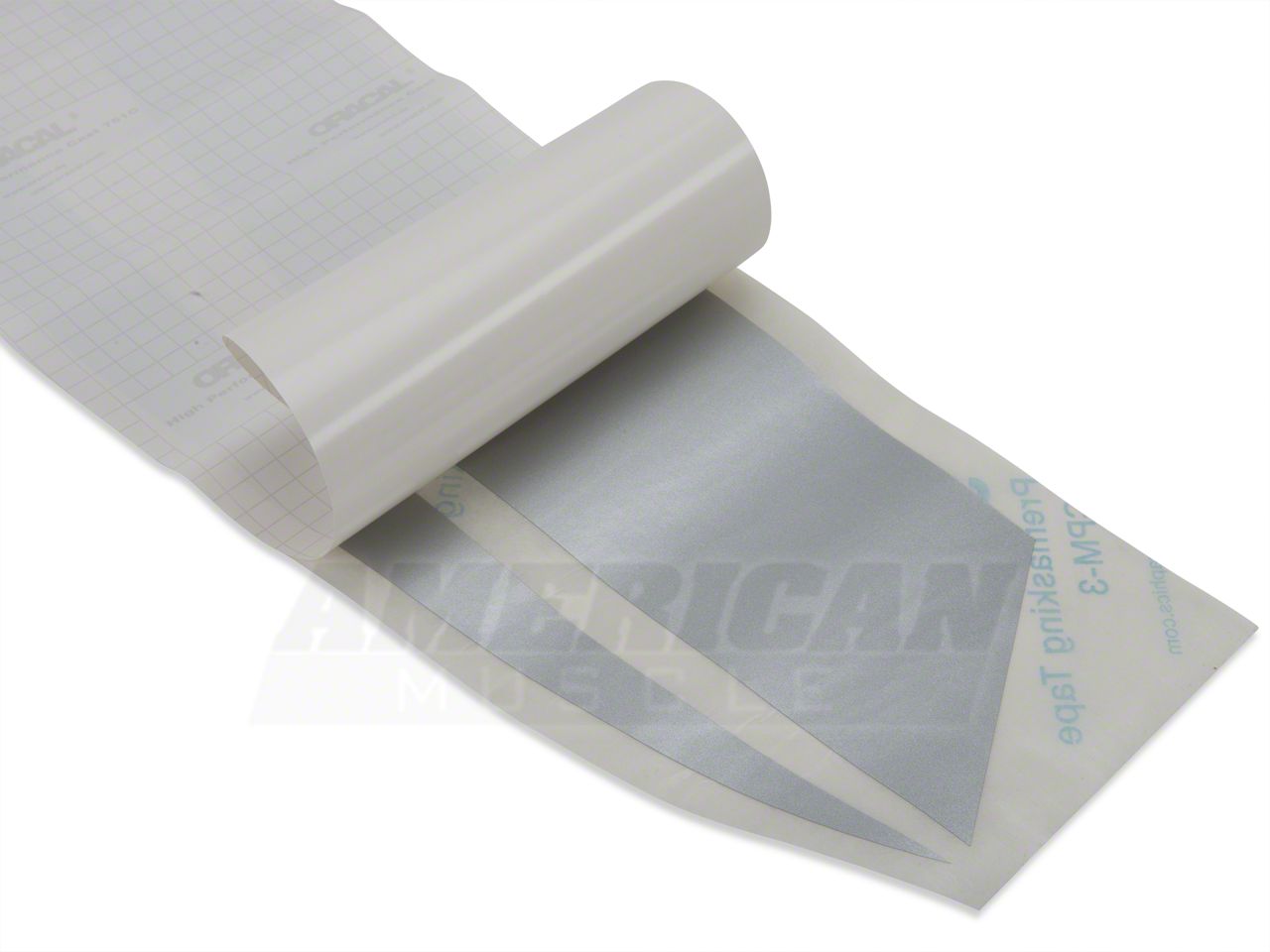 SEC10 Mustang Quarter Panel Accent Decal; Silver 26331 (10-14