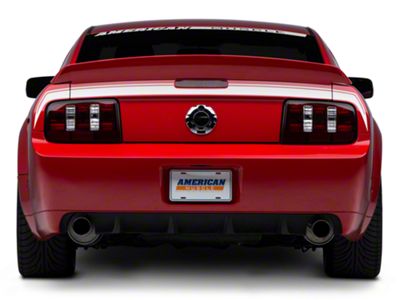 SEC10 Rear Decklid Decal; Silver (05-09 Mustang)