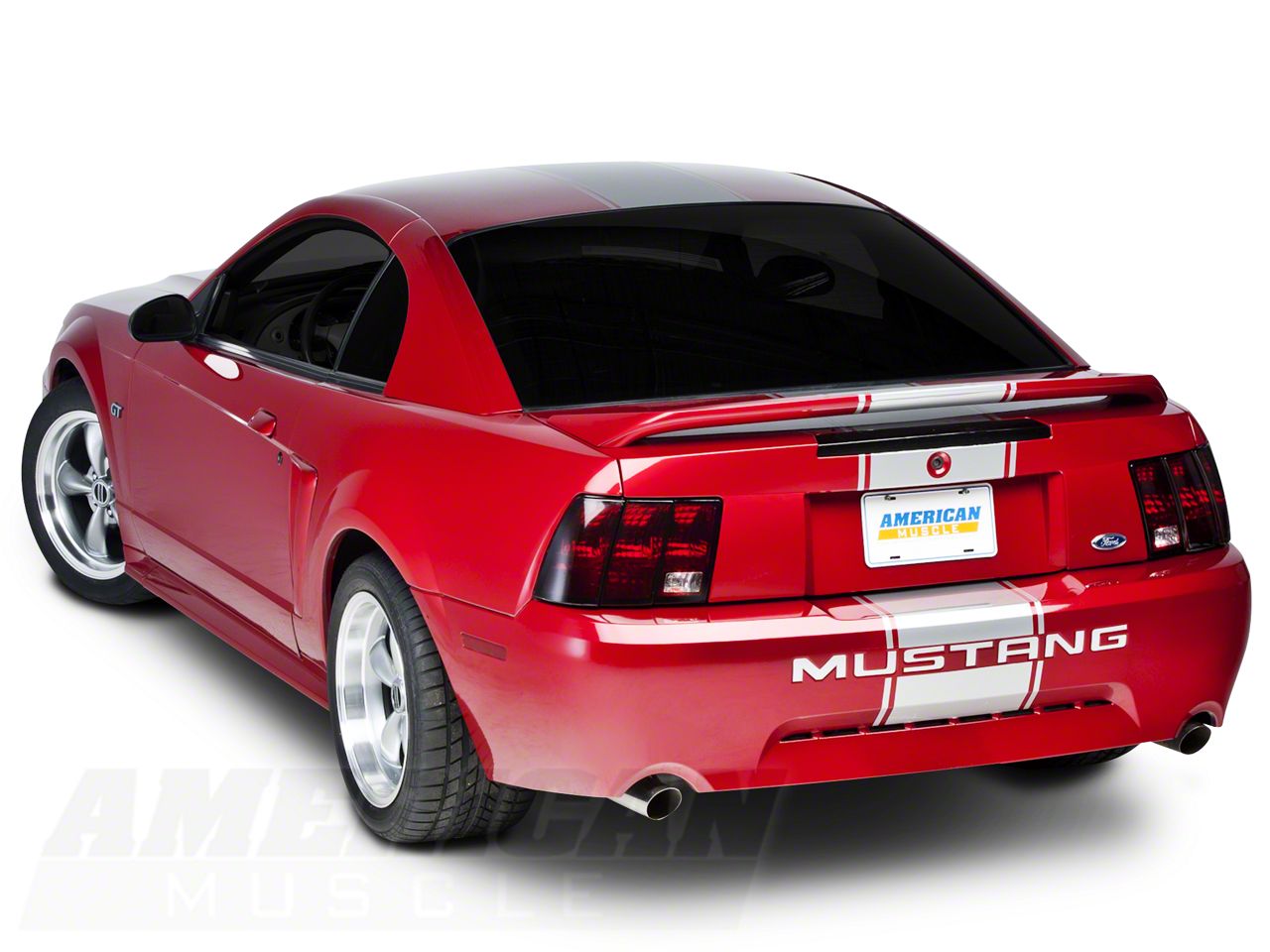 SEC10 Mustang Super Snake Style Stripes; Silver 26157G94 (94-04