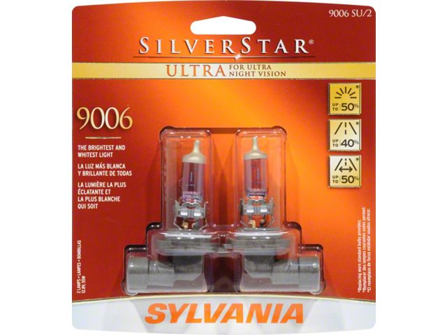 Sylvania Silverstar Ultra Light Bulbs; 9006