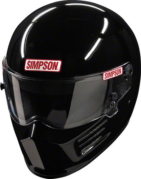Simpson Universal AM SA2020 Bandit Racing Helmet; Black; Large 7200032 ...