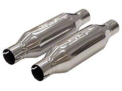 SLP Loudmouth II Center/Center Bullet Style Mufflers; 2.50-Inch Inlet/2.50-Inch Outlet (Universal; Some Adaptation May Be Required)