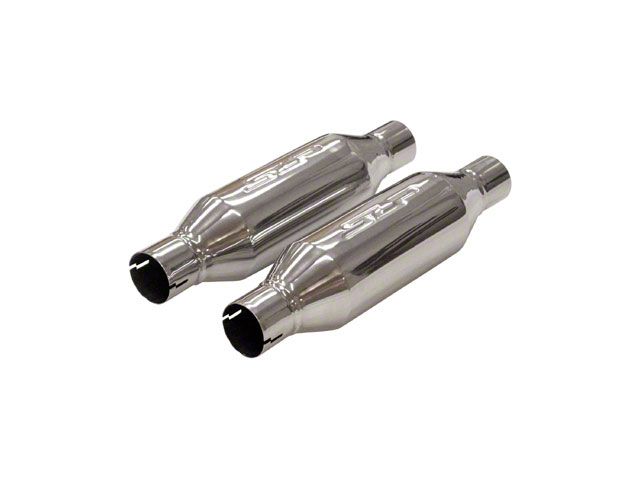 SLP Loudmouth II Center/Center Bullet Style Mufflers; 2.50-Inch Inlet/2.50-Inch Outlet (Universal; Some Adaptation May Be Required)