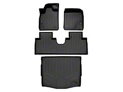 SmartLiner Smart Coverage Custom Fit Front, Rear Floor and Cargo Liners; Black (21-25 Mustang Mach-E)