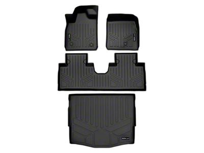 SmartLiner Smart Coverage Custom Fit Front, Rear Floor and Cargo Liners; Black (21-25 Mustang Mach-E)