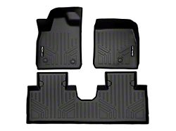 SmartLiner Smart Coverage Custom Fit Front and Rear Floor Liners; Black (21-25 Mustang Mach-E)