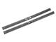 OPR Door Sill Plates with 5.0 Emblem; Smoke Gray (87-89 Mustang)
