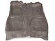 OPR Replacement Floor Carpet; Smoke Gray (87-89 Mustang Coupe, Hatchback)