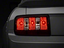 Raxiom Coyote Tail Lights; Black Housing; Smoked Lens (05-09 Mustang)