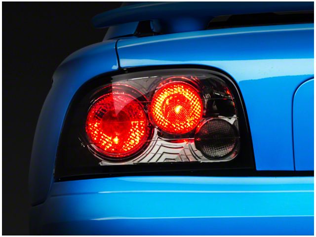 Altezza Tail Lights; Chrome Housing; Smoked Lens (94-95 Mustang)