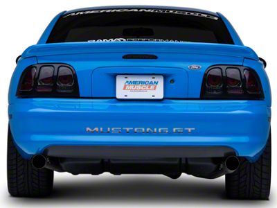 Altezza Tail Lights; Black Housing; Smoked Lens (96-98 Mustang)