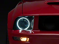Raxiom Axial Series CCFL Halo Projector Headlights; Black Housing; Smoked Lens (05-09 Mustang w/ Factory Halogen Headlights, Excluding GT500)