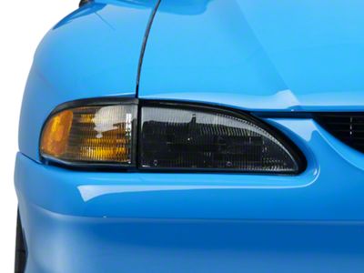 OE Style Headlights; Black Housing; Smoked Lens (94-98 Mustang)