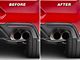 SEC10 Rear Bumper Marker Tint; Smoked (18-23 Mustang GT, EcoBoost, GT500)