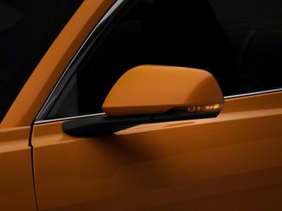 SEC10 Side Mirror Marker Light Tint; Smoked (15-23 Mustang)