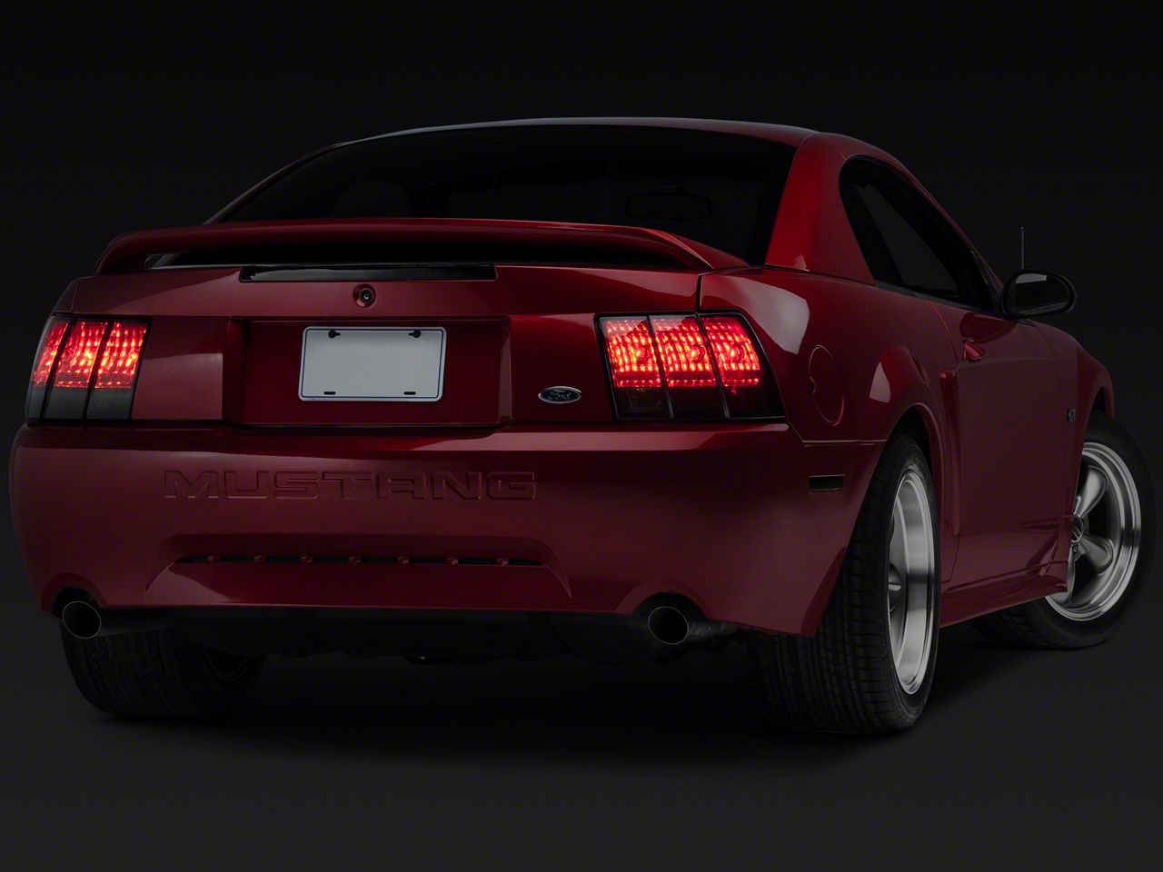 thumbnail image 2 of CheroCar Smoked Black Tail Light Covers For Ford Mustang 1999-2004 – 2pc Set 2 of 4
