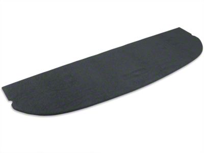Package Tray with Speaker Cutouts; Smoke Gray (87-89 Mustang Coupe)