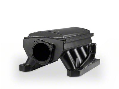Sniper EFI Hi-Ram Fabricated Intake Manifold with 90mm Dual TB Opening and Fuel Rail Kit; Black (08-20 V8 HEMI Challenger, Excluding 6.2L HEMI)