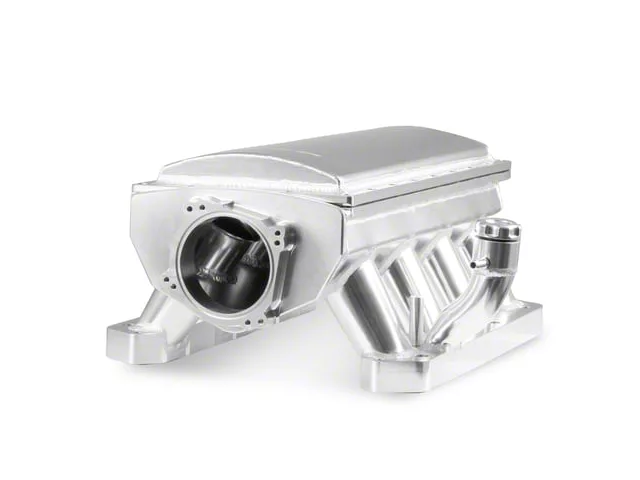 Sniper EFI Hi-Ram Fabricated Intake Manifold with 90mm Dual TB Opening and Fuel Rail Kit; Silver (06-20 V8 HEMI Charger, Excluding 6.2L HEMI)