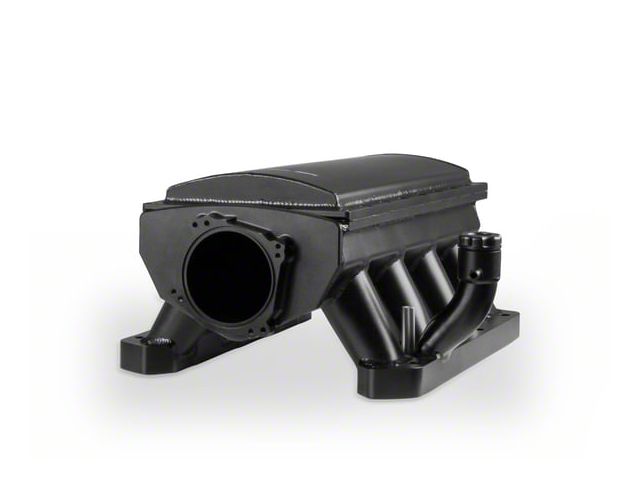 Sniper EFI Hi-Ram Fabricated Intake Manifold with 90mm Dual TB Opening and Fuel Rail Kit; Black (06-20 V8 HEMI Charger, Excluding 6.2L HEMI)