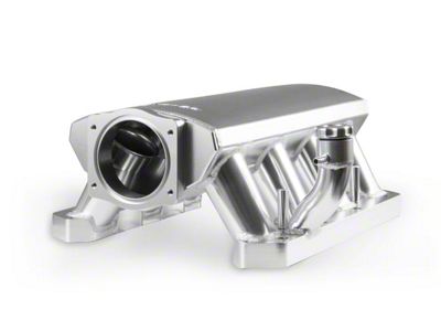 Sniper EFI Hi-Ram Sheet Metal Fabricated Intake Manifold with 92mm TB Opening and Fuel Rail Kit; Silver (06-20 V8 HEMI Charger, Excluding 6.2L HEMI)