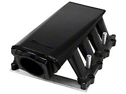 Holley EFI EFI Hi-Ram Fabricated Intake Manifold with 90mm TB Opening and Fuel Rail Kit; Black (11-14 Mustang GT)