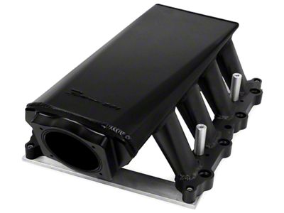 Holley EFI EFI Hi-Ram Fabricated Intake Manifold with 90mm TB Opening and Fuel Rail Kit; Black (11-14 Mustang GT)