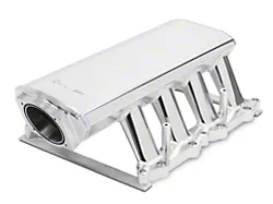 Sniper EFI Hi-Ram Fabricated Intake Manifold with 90mm TB Opening and Fuel Rail Kit; Silver (11-14 Mustang GT)