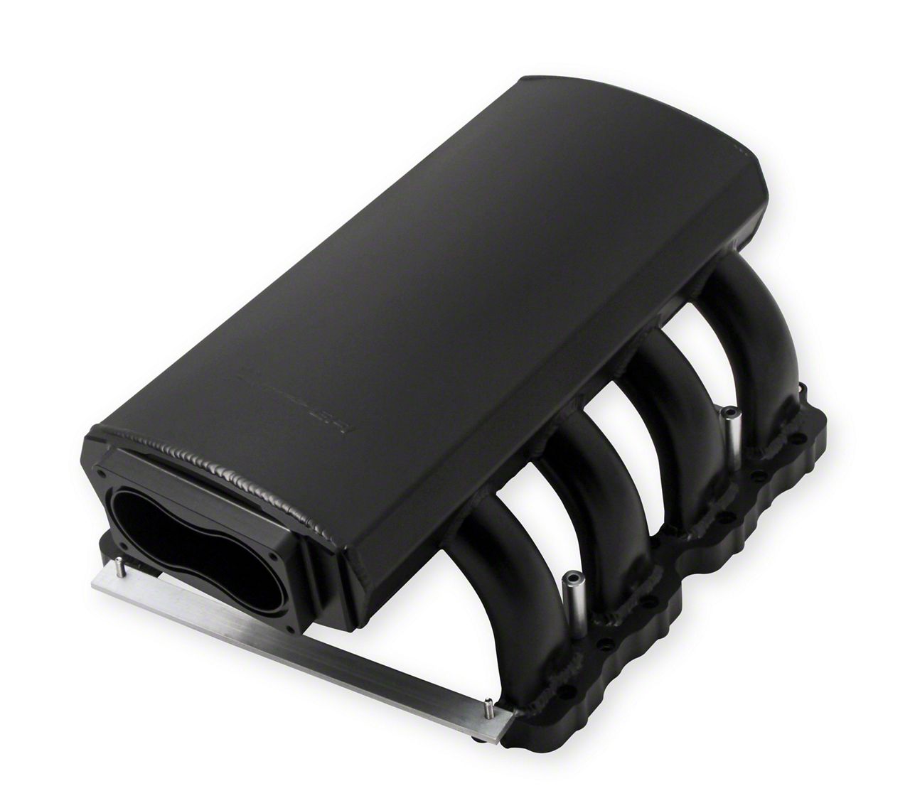 Sniper EFI Hi-Ram Sheet Metal Fabricated Intake Manifold; Black (05-10 Mustang GT)