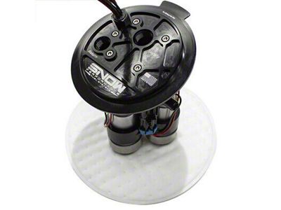 Snow Performance Billet Fuel Hat Pump; 2-Pump Streetable (15-23 6.2L HEMI Charger)