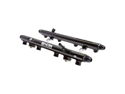 Snow Fuel Billet Fuel Rail Kit; Return Style (18-23 Mustang GT)