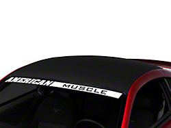 SEC10 Solid Roof Decal; Matte Black (94-04 Mustang)