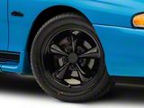 Bullitt Solid Gloss Black Wheel; 17x8; 30mm Offset (94-98 Mustang)