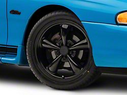 Bullitt Solid Gloss Black Wheel; 18x8; 30mm Offset (94-98 Mustang)