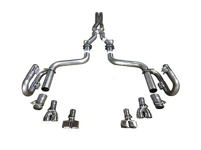 Solo Performance Street Race-X3 Cat-Back Exhaust with Square Polished Tips (08-10 6.1L HEMI Challenger)