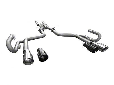 Solo Performance Mach X3-SRT-XV Cat-Back Exhaust with Black Tips (15-23 6.2L HEMI Charger)