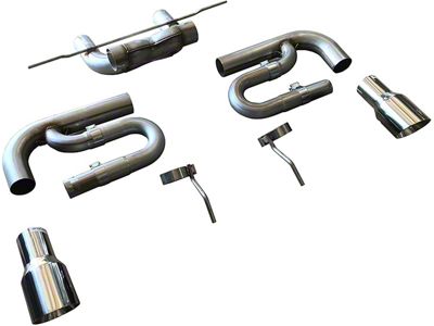 Solo Performance Muffler Delete Axle-Back Exhaust with Polished Tips (16-24 Camaro SS w/o NPP Dual Mode Exhaust)